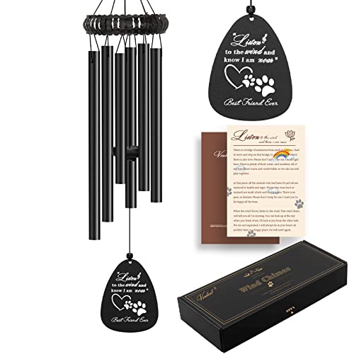 28" Pet Memorial Wind Chimes, Dog Memorial Gifts, Pet Loss Gifts