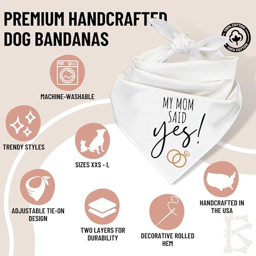 Humans Are Getting Married Dog Bandana, Mom and Dad Are Getting Married, Announcement Pet Bandana, Wedding Bandana, Engagement Dog Bandana (XS, My Humans Are Getting Married!)