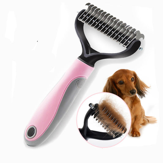 Dual-Sided Dematting Tool - Say Goodbye to Tangled Fur!