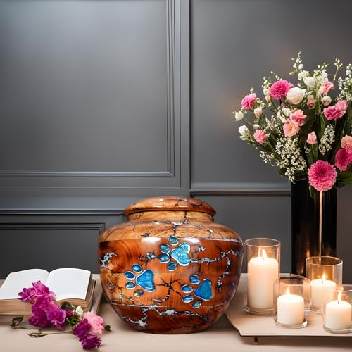 Wooden Cremation URN placed in a room or hall