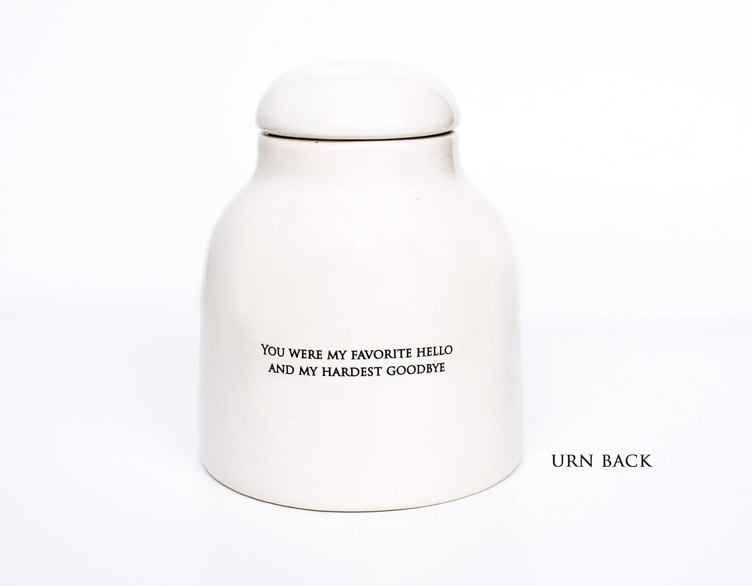 White Dog Urn for Ashes