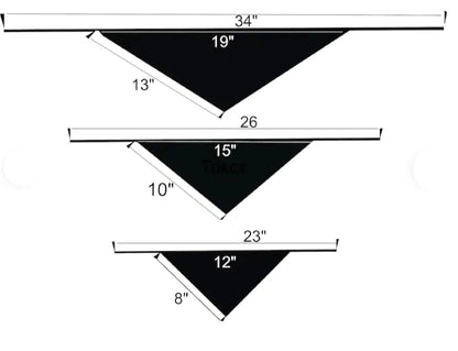 Bandana Size chart for checkinng perfect fit for your pet