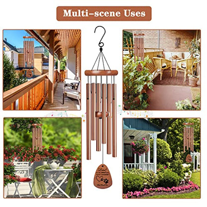 28" Pet Memorial Wind Chimes, Dog Memorial Gifts, Pet Loss Gifts