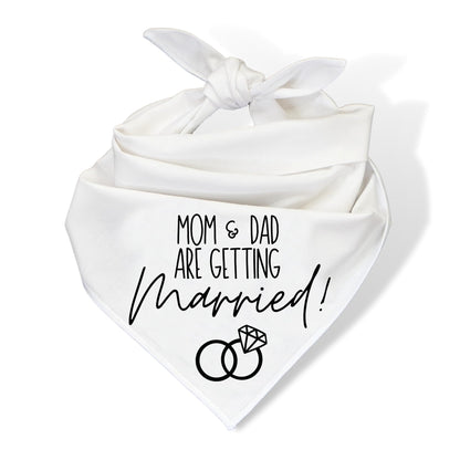 Humans Are Getting Married Dog Bandana, Mom and Dad Are Getting Married, Announcement Pet Bandana, Wedding Bandana, Engagement Dog Bandana (XS, My Humans Are Getting Married!)