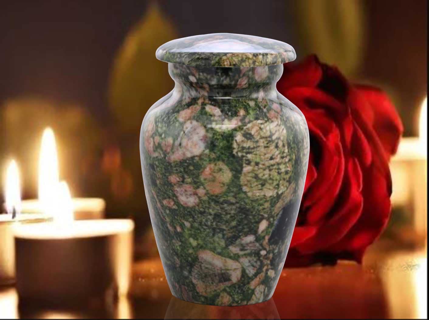 Handcrafted Emerald Marinace Keepsake Urn