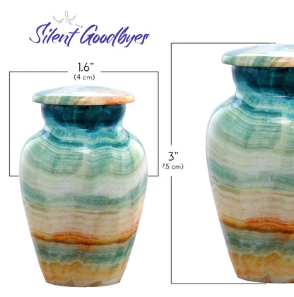 Small and Large Size Marble Finish Cremation Urn