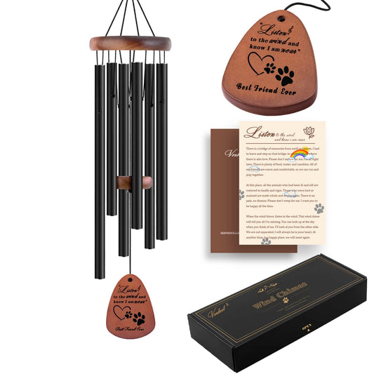 28" Pet Memorial Wind Chimes, Dog Memorial Gifts, Pet Loss Gifts