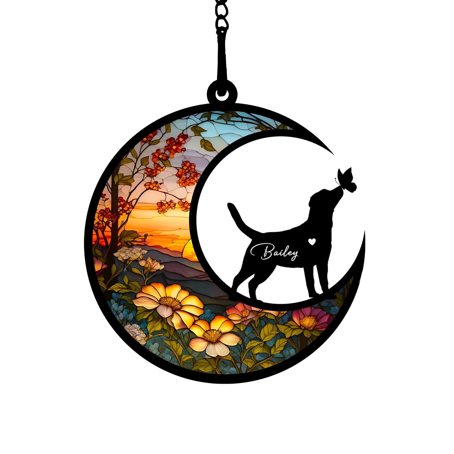 Loss of Pet Sympathy Gift Dog Memorial Suncatcher