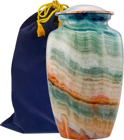 Mini Memorial Urn with Velvet Bag