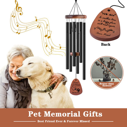 28" Pet Memorial Wind Chimes, Dog Memorial Gifts, Pet Loss Gifts