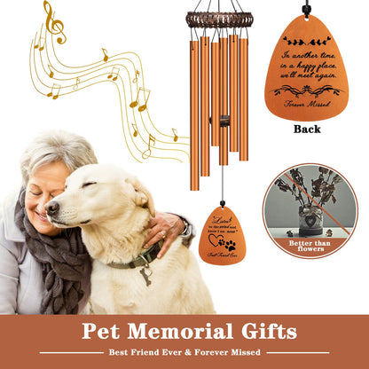 28" Pet Memorial Wind Chimes, Dog Memorial Gifts, Pet Loss Gifts