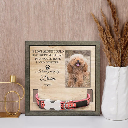 Personalized Dog Collar Memorial Frames, Pet Memorial Frame, Dog Lover Gift