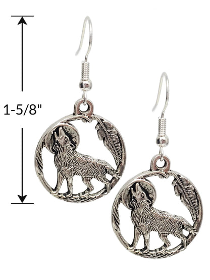 You Left Pawprints on My Heart Pet Dog Cat Memorial Antique Silver Tone Handmade Dangle Earrings