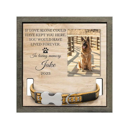 Personalized Dog Collar Memorial Frames, Pet Memorial Frame, Dog Lover Gift