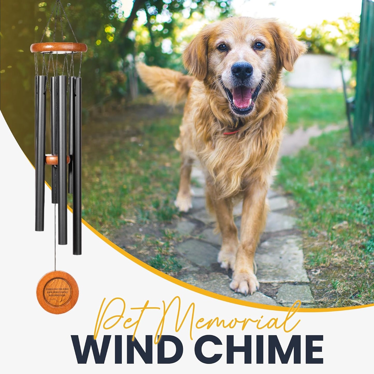 Dog Memorial Wind Chime for home