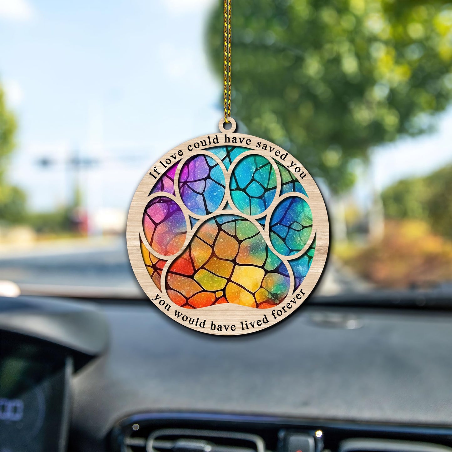 Hyturtle Pet Memorial Suncatcher Gifts for Loss of Dog Cat - Paw Dog Cat Memorial Ornament - Pet Memorial Gifts, Sympathy Remembrance Gifts for Loss of Pet, Pet Memorial Gifts for Christmas