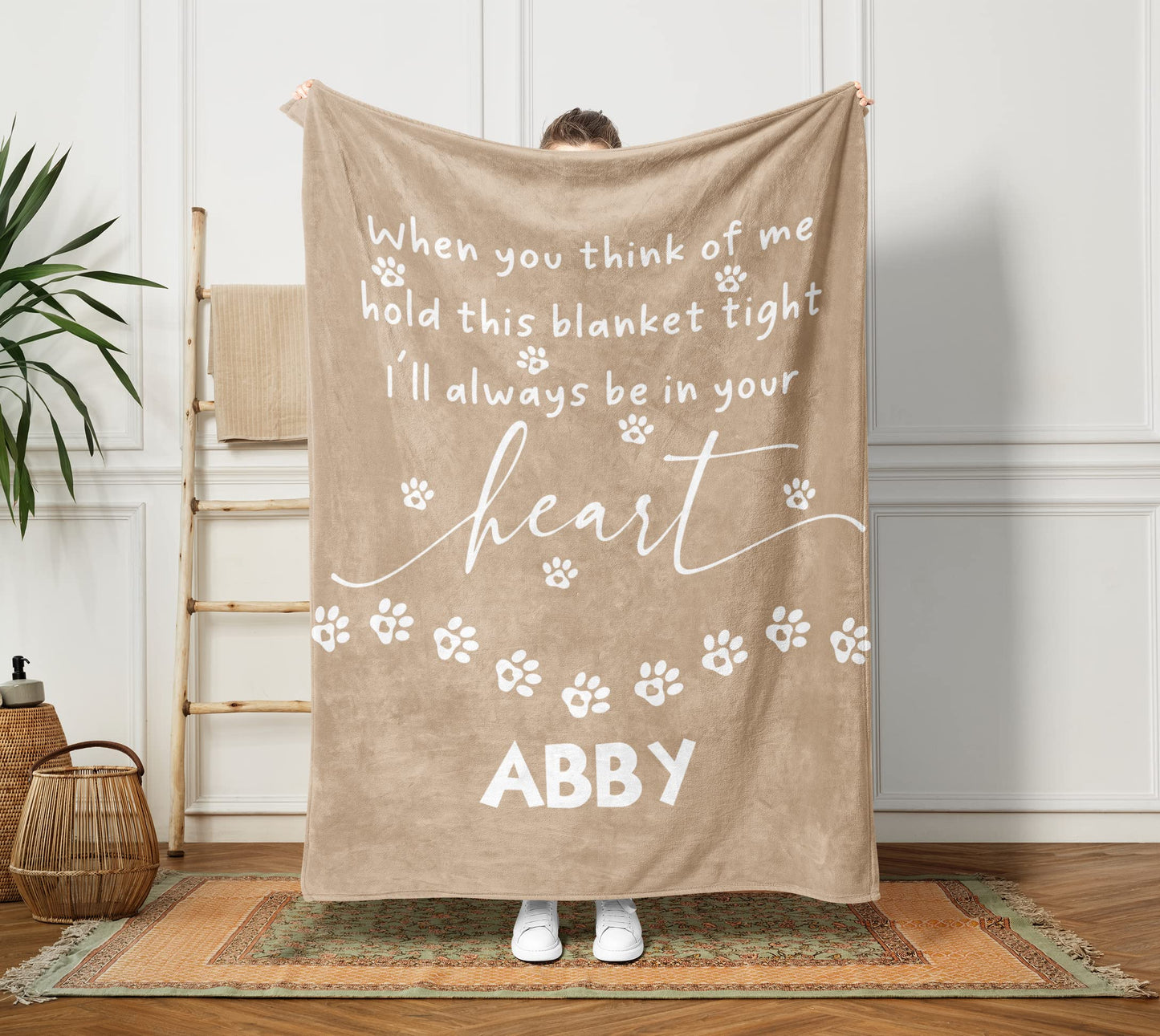 ABBY Personalized Full Color Dog Blanket