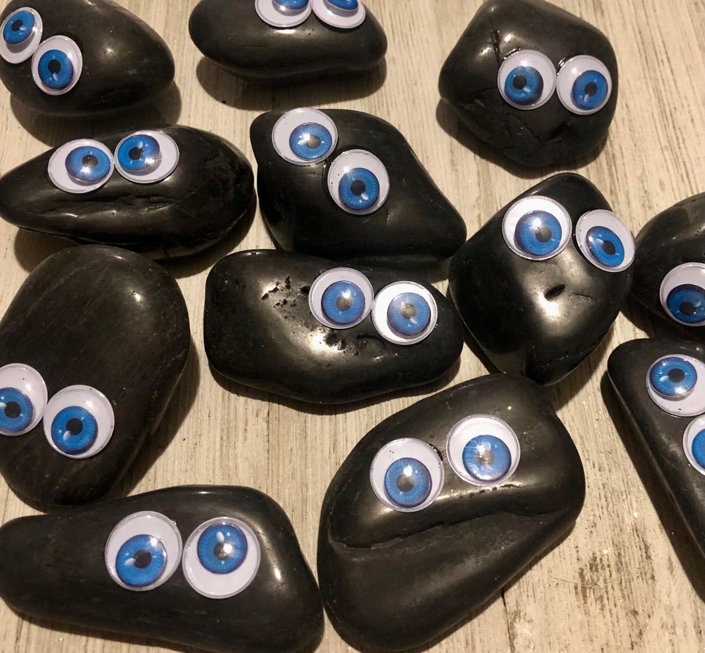 Adopt a Rock Pet with Rehoming Kit (Blue Eyes)