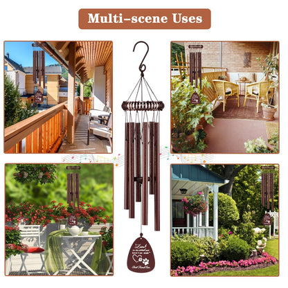 28" Pet Memorial Wind Chimes, Dog Memorial Gifts, Pet Loss Gifts