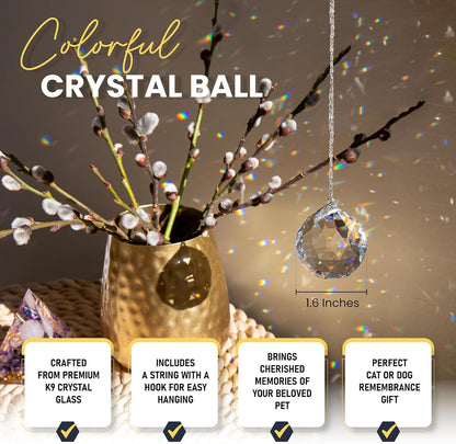 Colorful Pet Memorial Crystal Ball