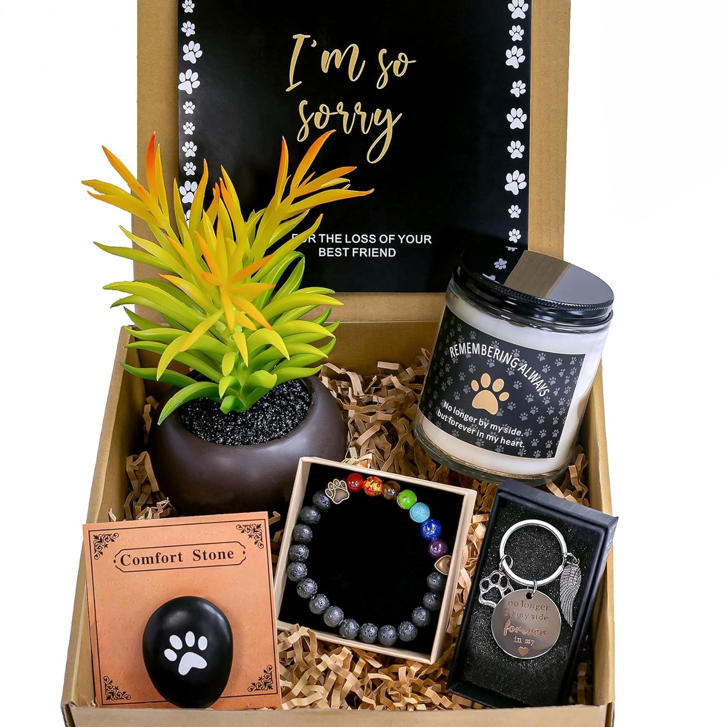 Personalized Pet & Cat Memorial Gift Baskets, Dog Passing Sympathy Gifts