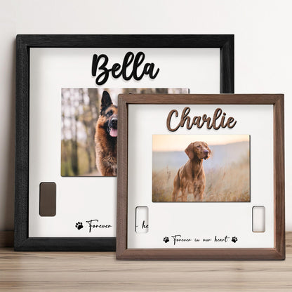 Personalized Dog Collar Memorial Frames, Pet Memorial Frame, Dog Lover Gift