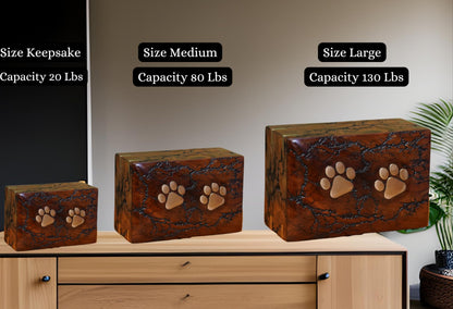 Best Urn for pets Dog urn Cat urn Pets ashes Small pet urn Large urn for pets ashes Cremation urn wooden urn for pets Personalized Wood urn (X-Small)